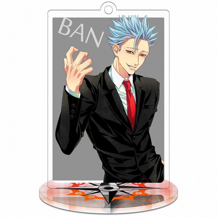 The Seven Deadly Sin Ban Rectangular Small Standing Plates acrylic keychain pendant 8-9CM Style B
