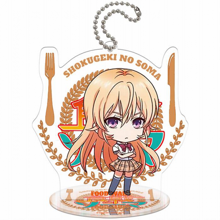 Shokugeki no Soma T-Q version Small Standing Plates Acrylic keychain pendant 8-9CM
