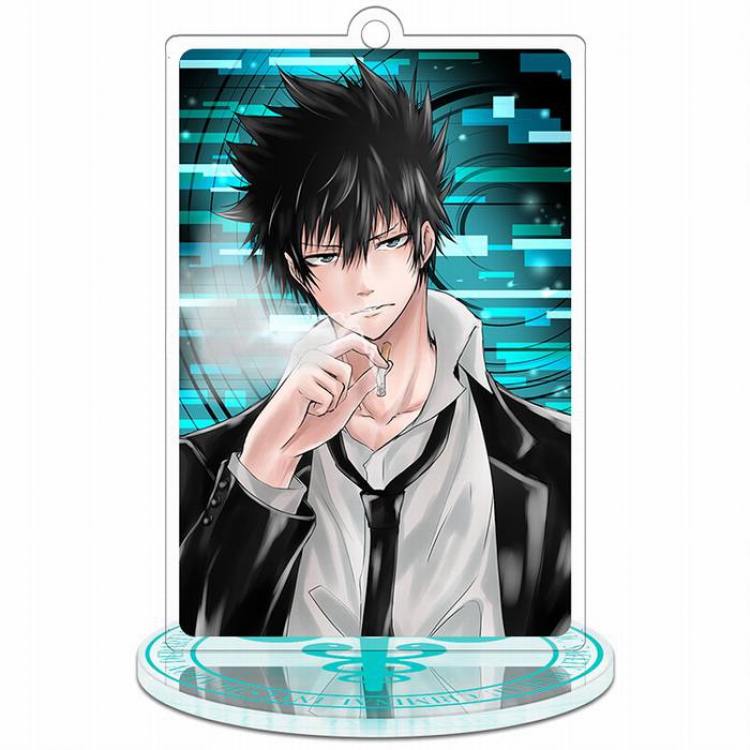 Psycho-Pass Kougami Shin'ya Rectangular Small Standing Plates acrylic keychain pendant 8-9CM Style A