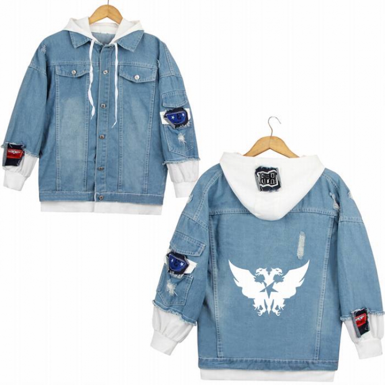 Arknights-21 Denim jacket coat Hoodie S M L XL 2XL 3XL