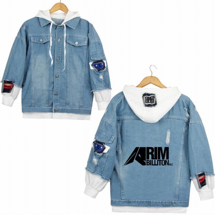 Arknights-11A Denim jacket coat Hoodie S M L XL 2XL 3XL