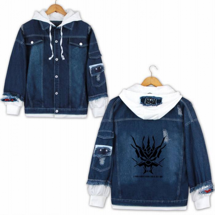 Arknights-14A Denim jacket coat Hoodie S M L XL 2XL 3XL