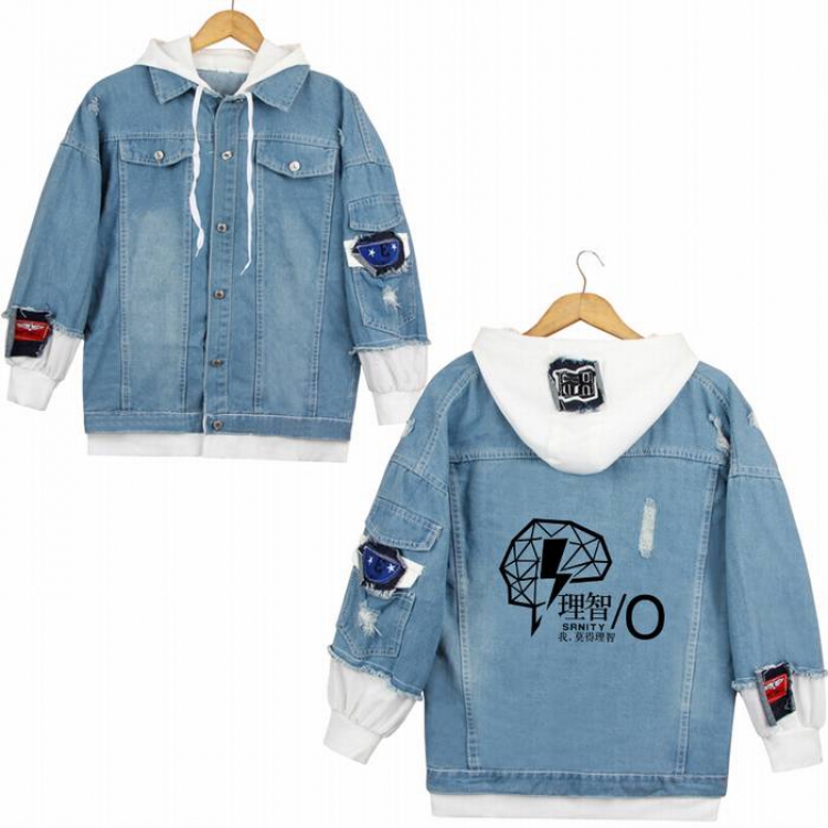 Arknights-17A Denim jacket coat Hoodie S M L XL 2XL 3XL