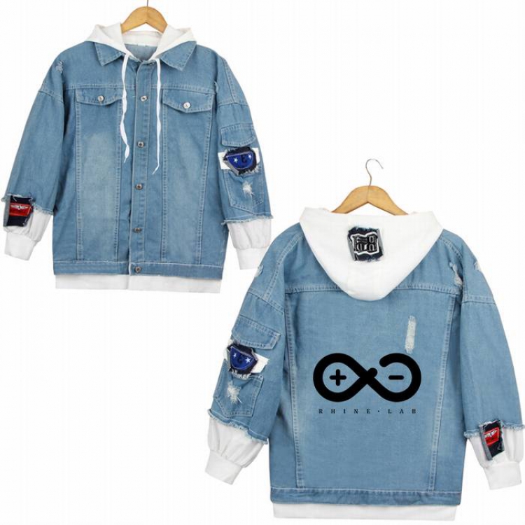 Arknights-9A Denim jacket coat Hoodie S M L XL 2XL 3XL
