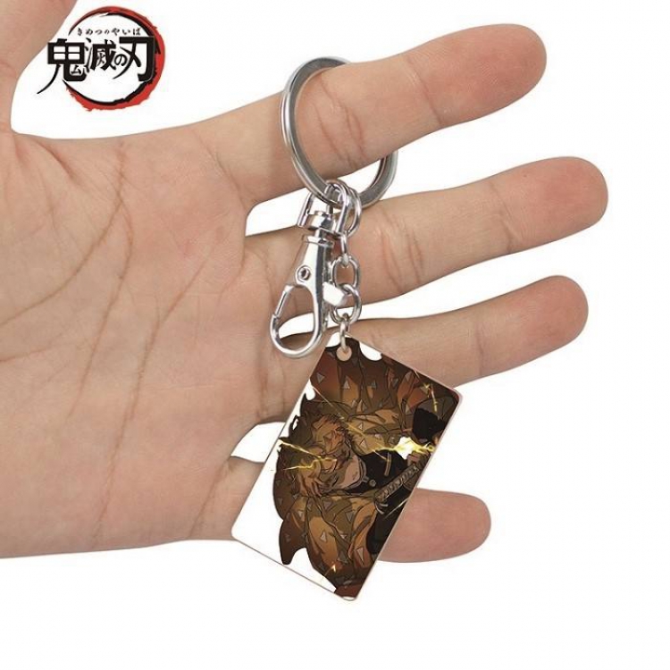 Demon Slayer Kimets-18 Anime Acrylic Color Map Keychain Pendant