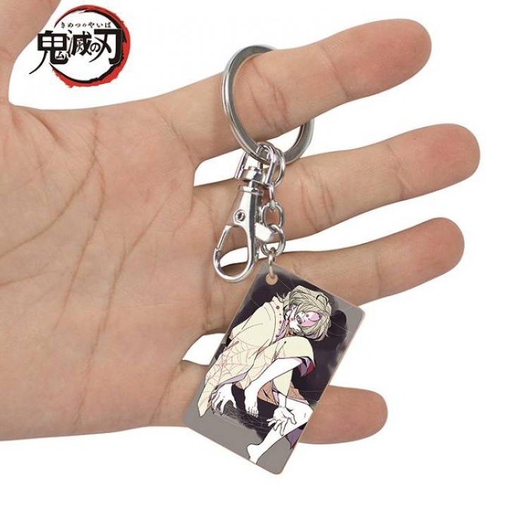 Demon Slayer Kimets-8 Anime Acrylic Color Map Keychain Pendant