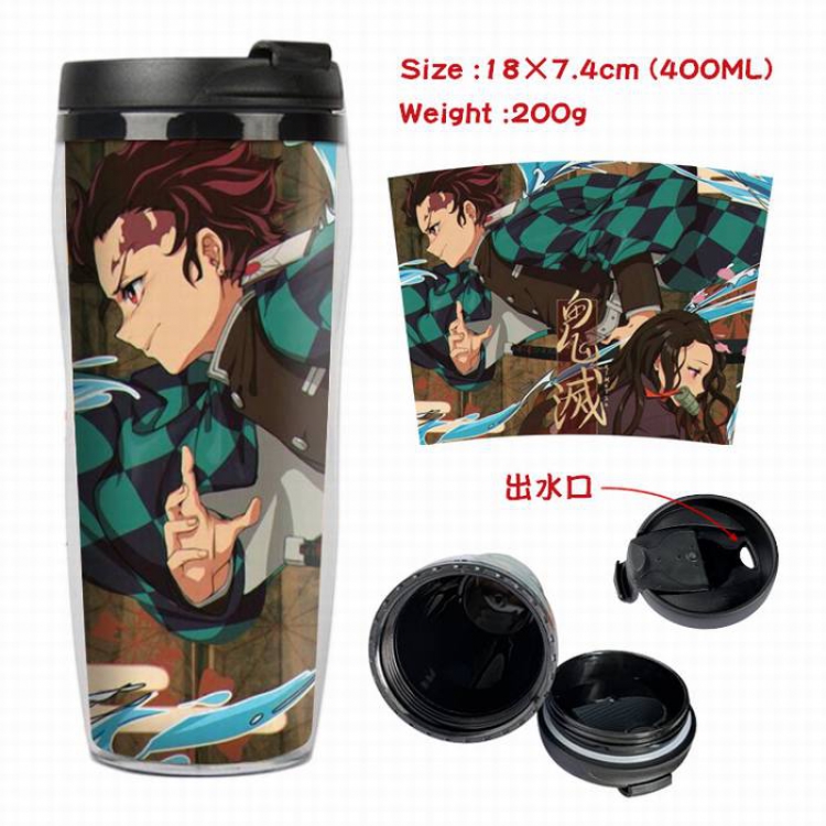 Demon Slayer Kimets-33A Starbucks Leakproof Insulation cup Kettle 7.4X18CM 400ML
