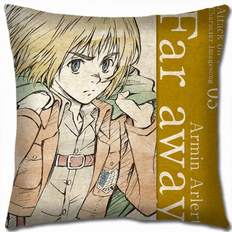 Attack on Titan Double-sided full color pillow cushion 45X45CM-J12-136 NO FILLING