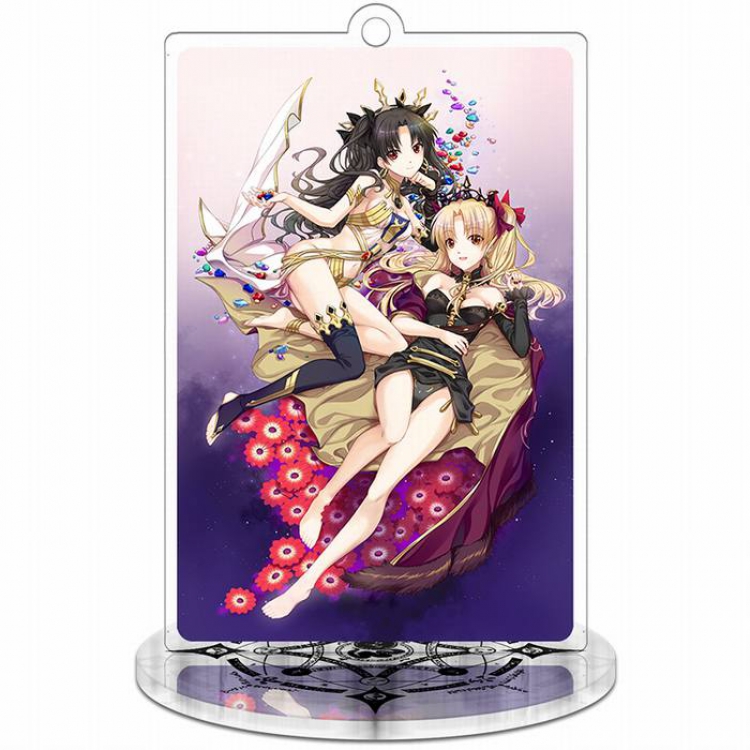 Fate Grand Order-12 Rectangular Small Standing Plates acrylic keychain pendant 8-9CM