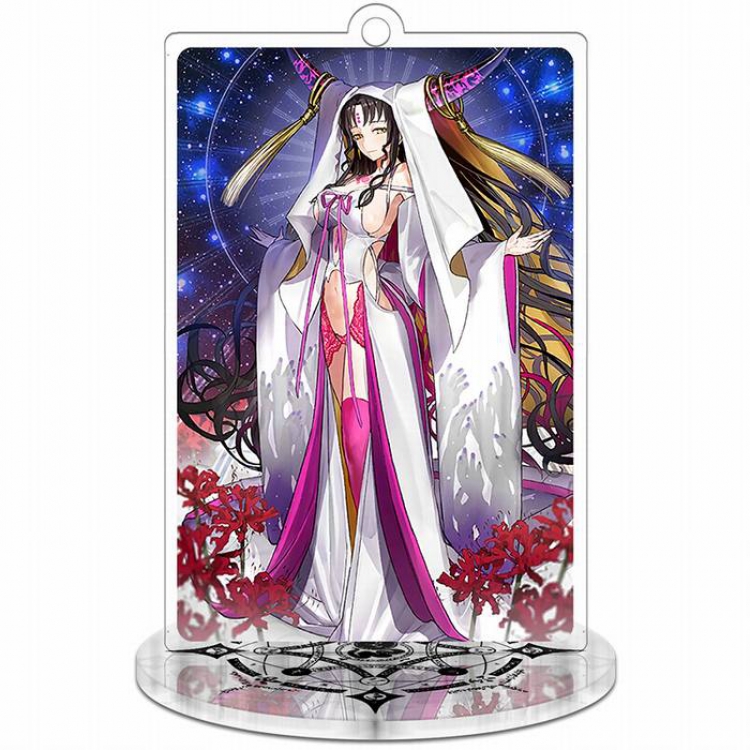 Fate Grand Order-6 Rectangular Small Standing Plates acrylic keychain pendant 8-9CM