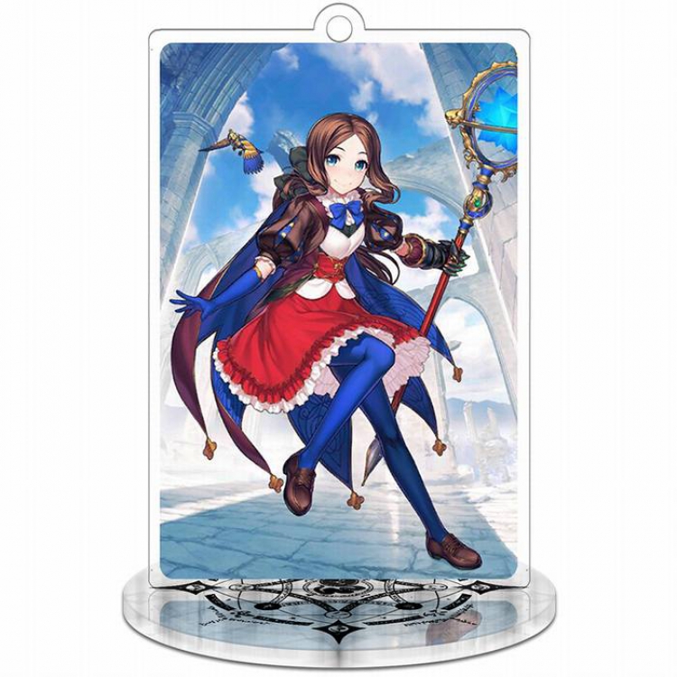 Fate Grand Order-3 Rectangular Small Standing Plates acrylic keychain pendant 8-9CM