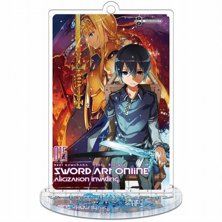 Sword Art Online Alicization-8 Rectangular Small Standing Plates acrylic keychain pendant 8-9CM