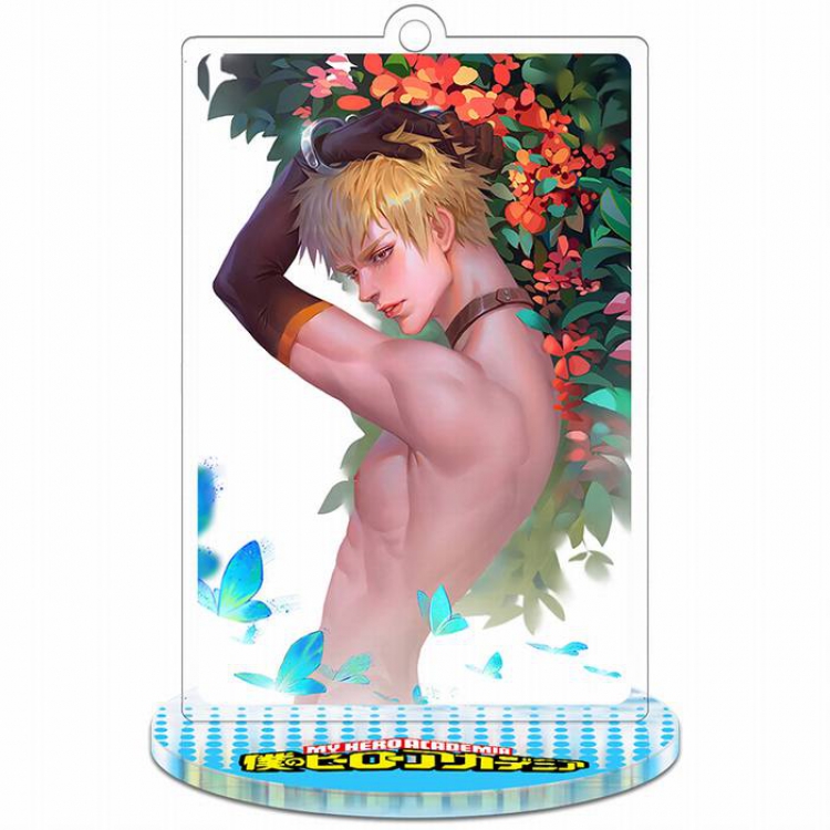 My Hero Academia Bakugo Katsuki special edition Rectangular Small Standing Plates acrylic keychain pendant 8-9CM