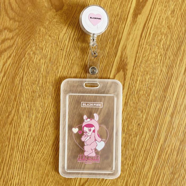 Blackpink Jennie Cartoon humanoid card set Stretchable bus card set 10X6.5CM 26.5G price for 10 pcs