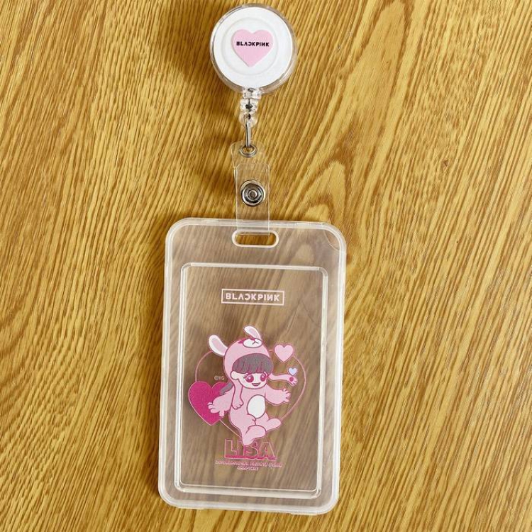 Blackpink Lisa  Cartoon humanoid card set Stretchable bus card set 10X6.5CM 26.5G price for 10 pcs