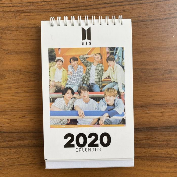 BTS Desk Calendar 11X18.5CM 120G price for 5 pcs
