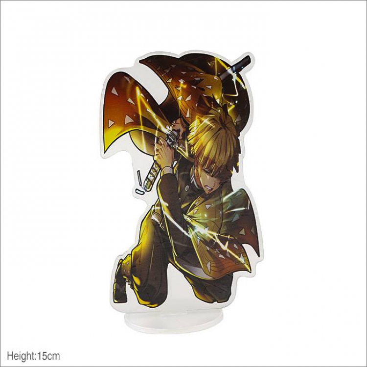 Demon Slayer Kimets Agatsuma Zenitsu Acrylic standing sign decoration 15CM