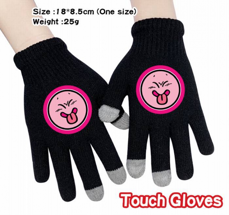 Dragon Ball-3A Black Anime knit full finger touch screen gloves
