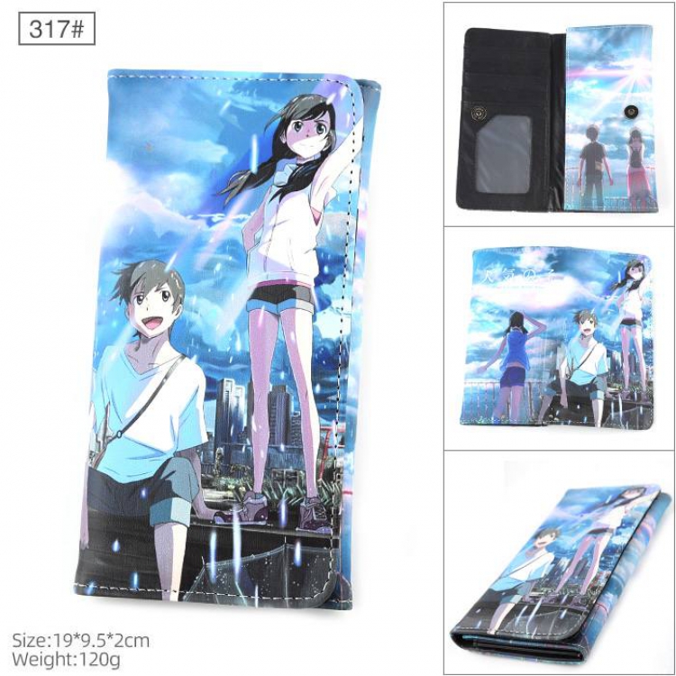 Weather Child 317# Full color button PU long wallet wallet