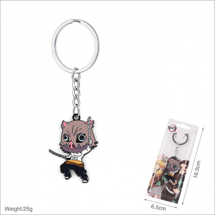 Demon Slayer Kimets Hashibira Inosuke Keychain pendant