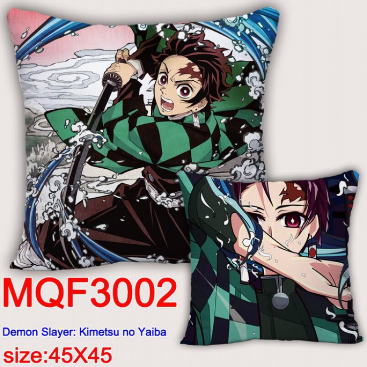 Demon Slayer Kimets Double-sided full color pillow dragon ball 45X45CM MQF 3002
