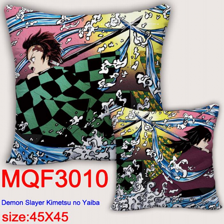 Demon Slayer Kimets Double-sided full color pillow dragon ball 45X45CM MQF 3010