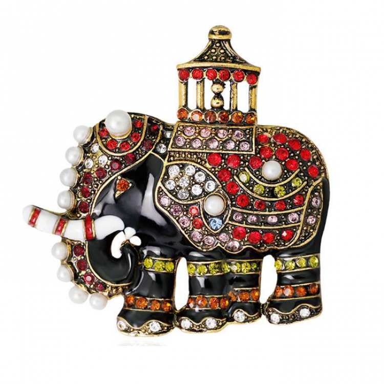 Vintage elephant Badge badge brooch  4.4X4.4CM 17G price for 5 pcs