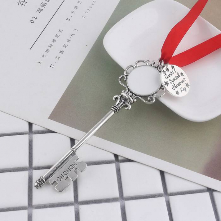 Christmas White Magic keychain pendant 12X3.3CM 36.3G price for 5 pcs