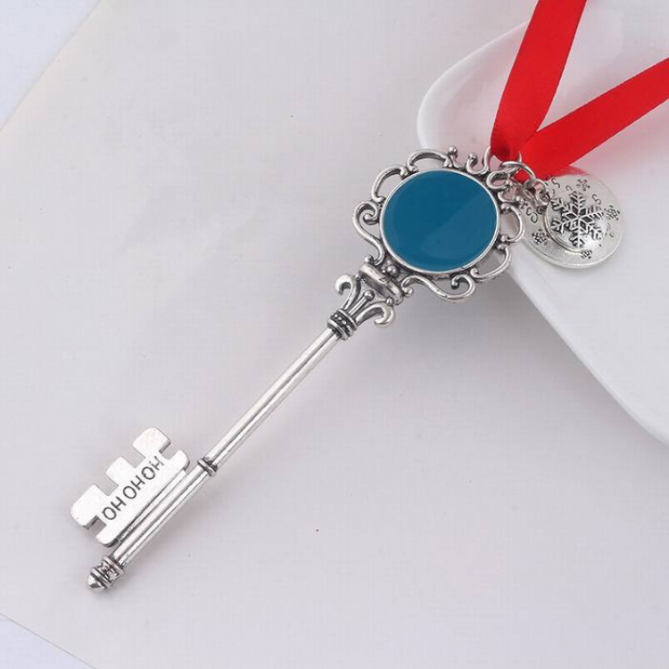 Christmas Blue Magic keychain pendant 12X3.3CM 36.3G price for 5 pcs