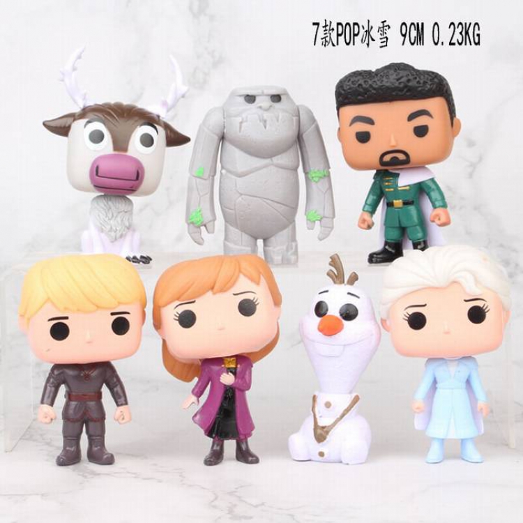 POP Frozen a set of seven Bagged Figure Decoration Model 9CM 0.23KG