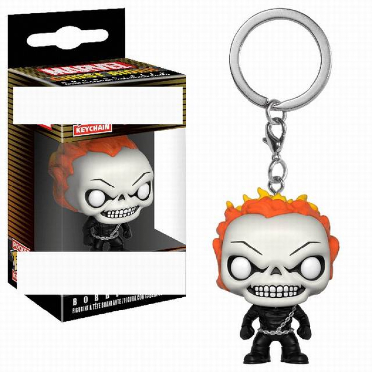 POP Marvel's Agents of S.H.I.E.L.D Ghost Rider Boxed Figure Keychain pendant 5CM