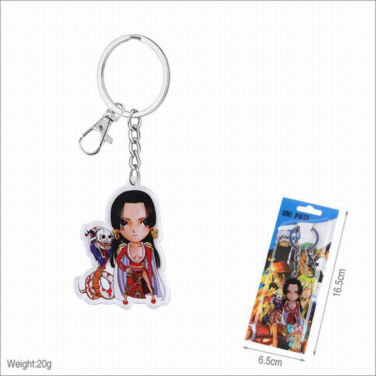 One Piece Boa Hancock Acrylic keychain pendant price for 5 pcs