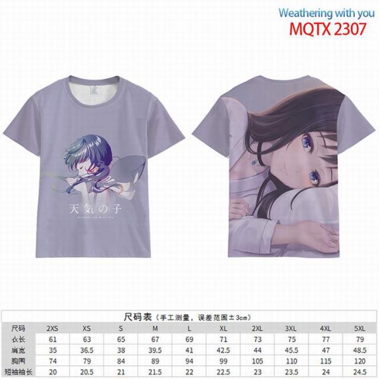 Weathering With You Full color short sleeve t-shirt 10 sizes from 2XS to 5XL MQTX-2307