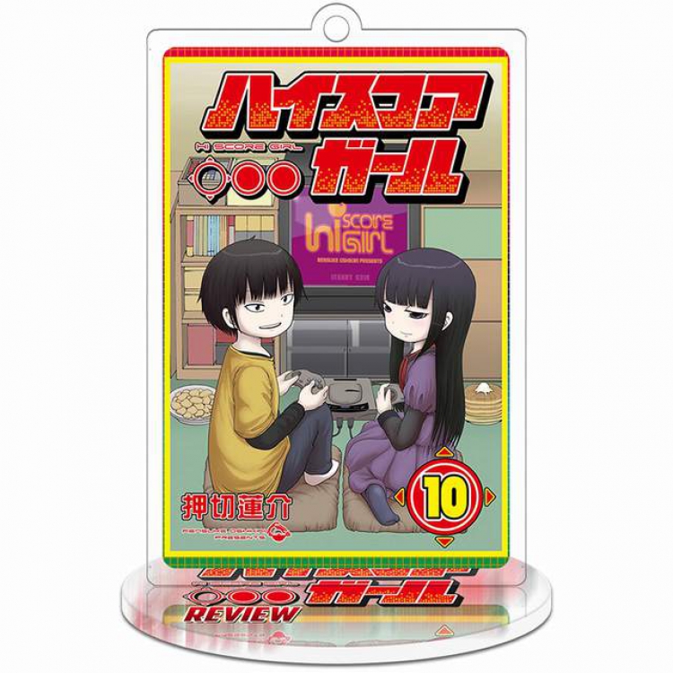 High Score Girl Ⅱ Rectangular Small Standing Plates acrylic keychain pendant 8-9CM Style G