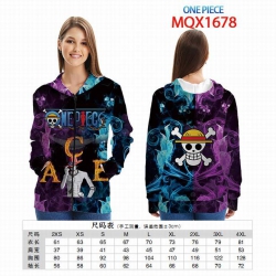 One Piece Full color zipper ho...
