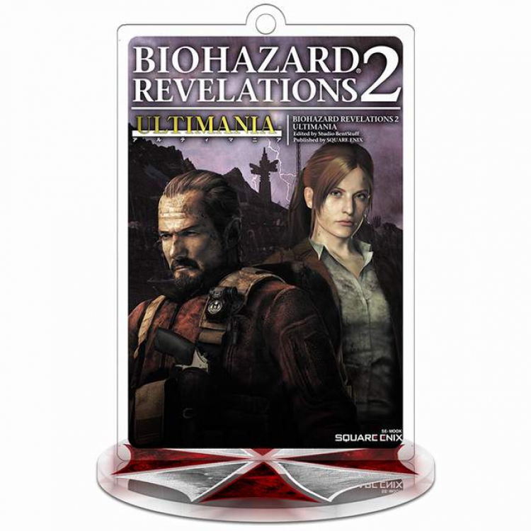 Resident Evil Apocalypto-2 Rectangular Small Standing Plates acrylic keychain pendant 8-9CM