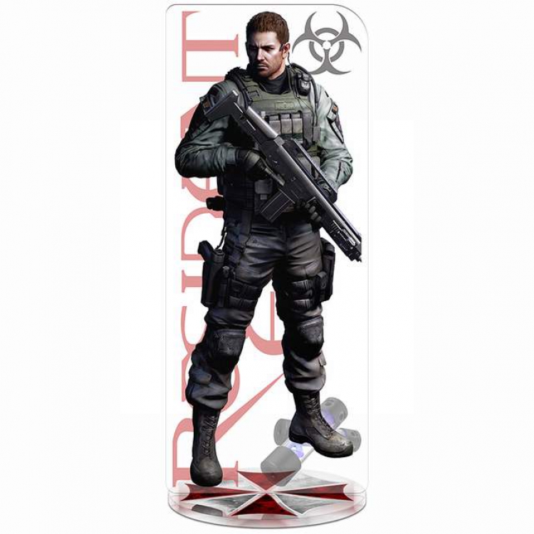 Resident Evil Chris-Redfield New Pedestal Acrylic Standing Plates 20-22CM