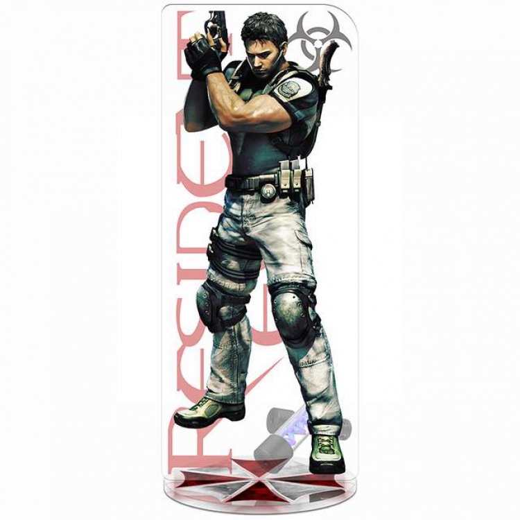 Resident Evil Chris-Redfield-2 New Pedestal Acrylic Standing Plates 20-22CM