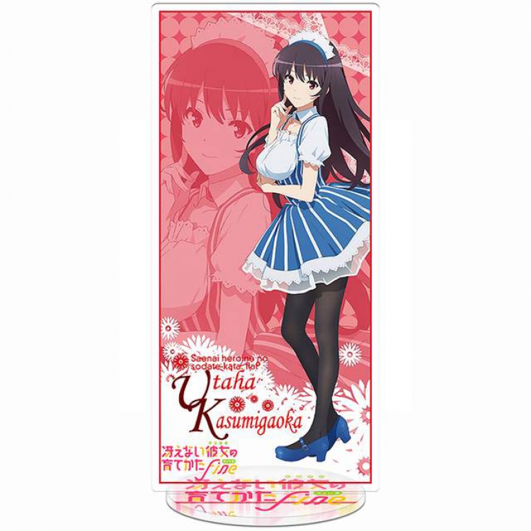 Saenai Heroine No Sodatekata Katou Megumi New Pedestal Acrylic Standing Plates 20-22CM Style 2