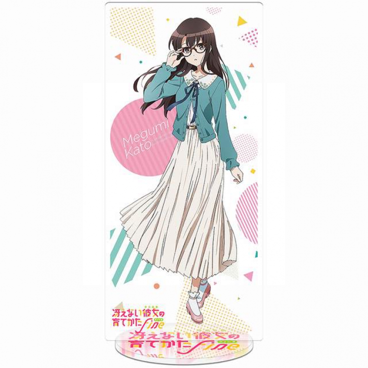 Saenai Heroine No Sodatekata Katou Megumi New Pedestal Acrylic Standing Plates 20-22CM Style 9