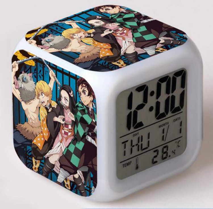 Demon Slayer Kimets-5 Colorful Mood Discoloration Boxed Alarm clock