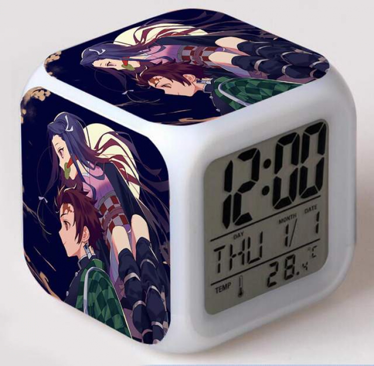 Demon Slayer Kimets-3 Colorful Mood Discoloration Boxed Alarm clock