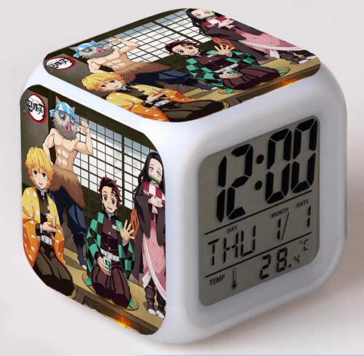 Demon Slayer Kimets-6 Colorful Mood Discoloration Boxed Alarm clock