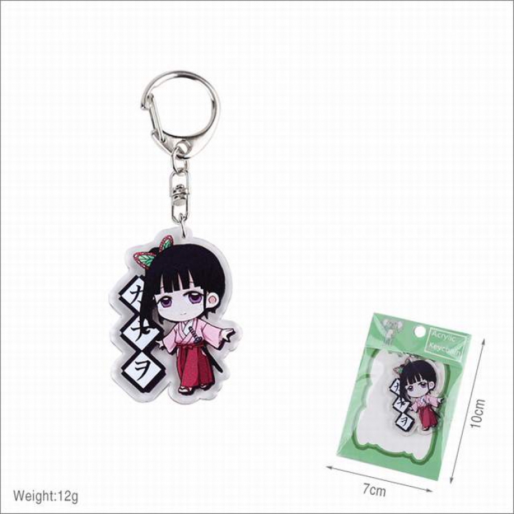 Demon Slayer Kimets Tsuyuri Kanawo Keychain pendant a set price for 10 pcs 10X7CM 12G