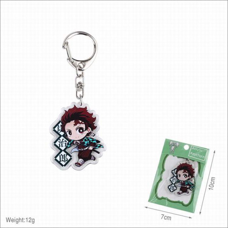 Demon Slayer Kimets Kamado Tanjirou Keychain pendant a set price for 10 pcs 10X7CM 12G