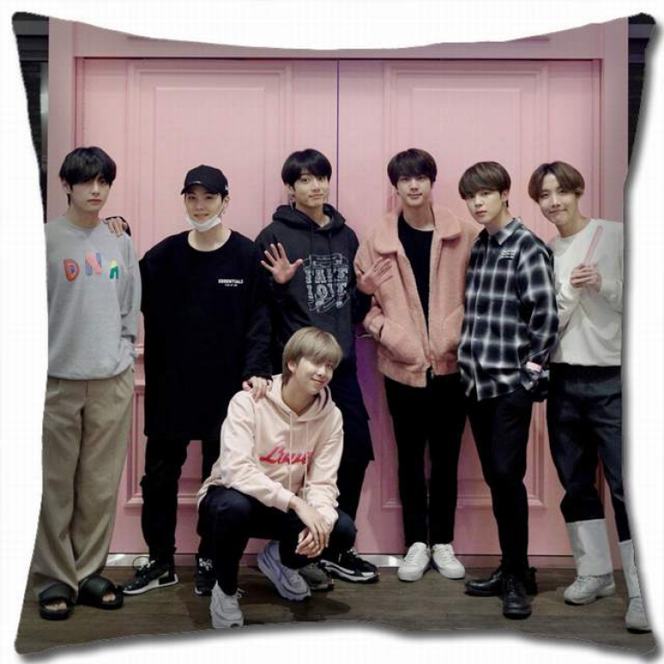 BTS Double-sided full color pillow cushion 45X45CM-BS-728 NO FILLING