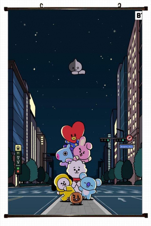 BTS Plastic pole cloth painting Wall Scroll 60X90CM preorder 3 days BS-673 NO FILLING