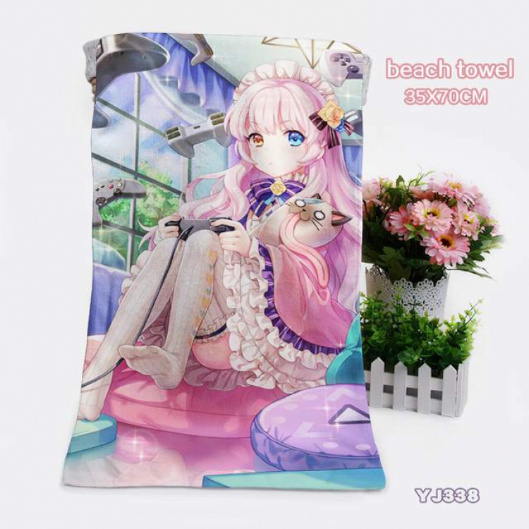 Girl coffee gun   Towels Bath towels 35X70CM YJ338