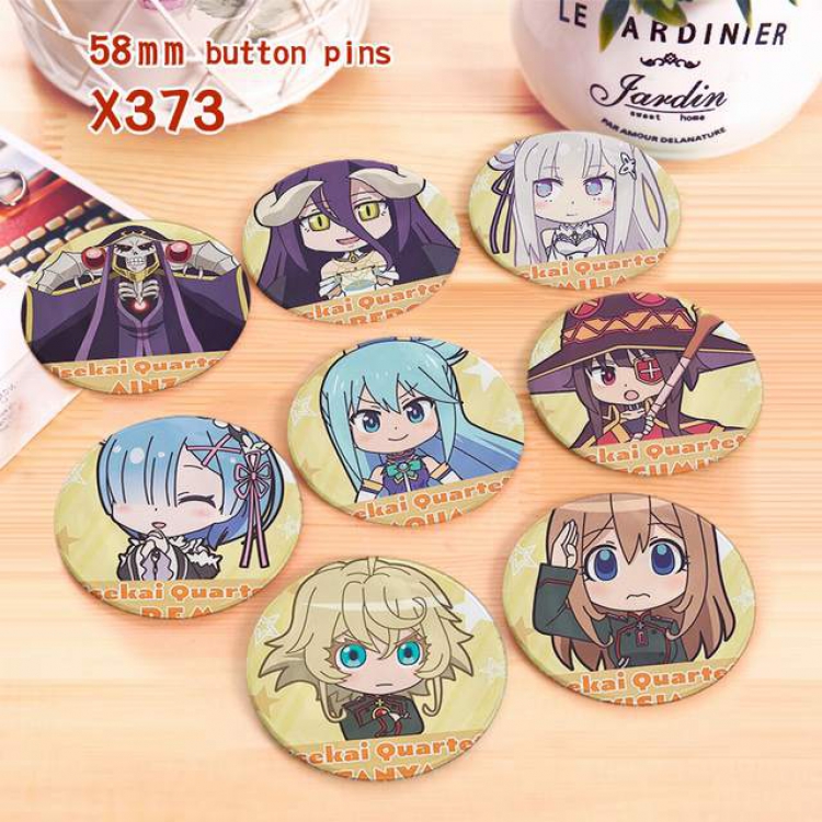 Studio Puyukai a set of 8 models Tinplate coated badge 6CM X373