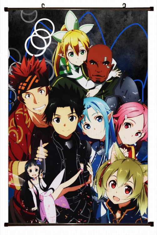 Sword Art Online Plastic pole cloth painting Wall Scroll 60X90CM preorder 3 days d5-44 NO FILLING